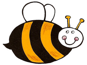 Busy Bee - Small - 20 mm - Set of 8 - Click Image to Close