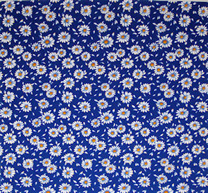 Blue Daisy Chintz 100 mm x 100 mm - Click Image to Close