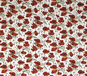 Field Poppies Chintz 200 mm x 200 mm - Click Image to Close