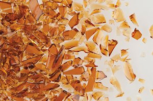 Medium Amber Trans Coarse Frit 50 grams - bulk discounts - Click Image to Close