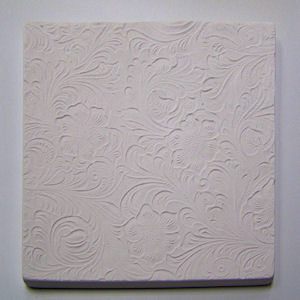 Textured Fusing Tile - Tooled Leather