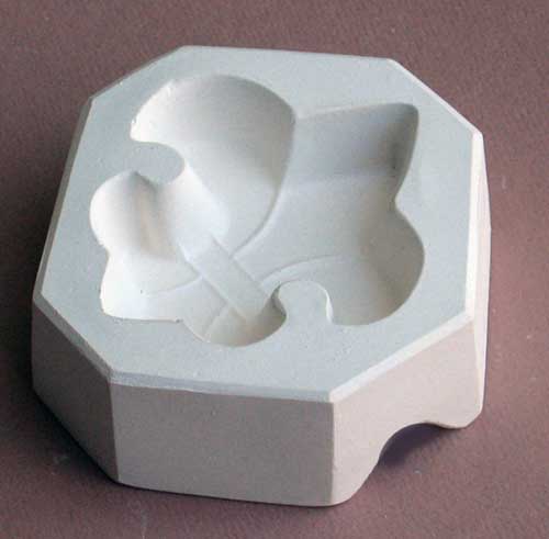 Fleur-de-lis Pendant 3.25 x 2.2 in. Ceramic Mold