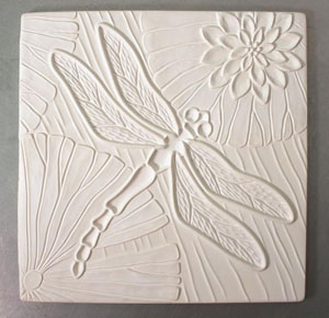 Dragonfly Square Texture Mold - 10.25 in.