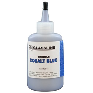Glassline Paint Pen - Cobalt Blue Bubble