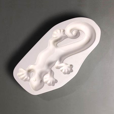 Gecko Frit Casting Mold - 11 x 6 in. - Click Image to Close