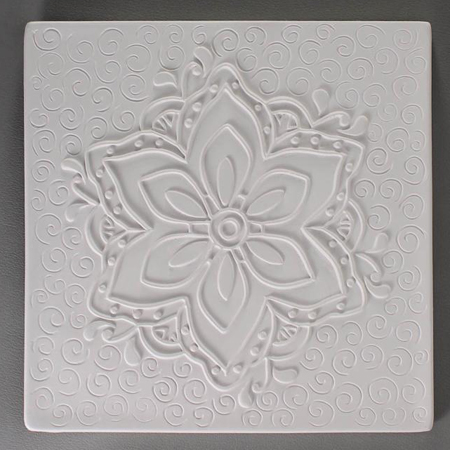 Mandala Square Texture Mold - 7 in. x 7 in.