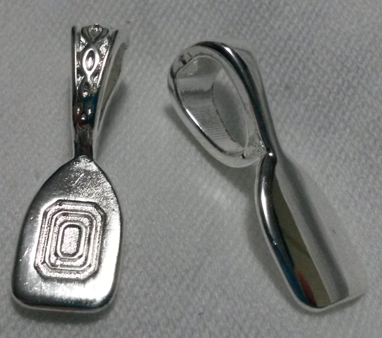 Silver Plated Infinity Bail Small Silver Plated Infinity Bail Small