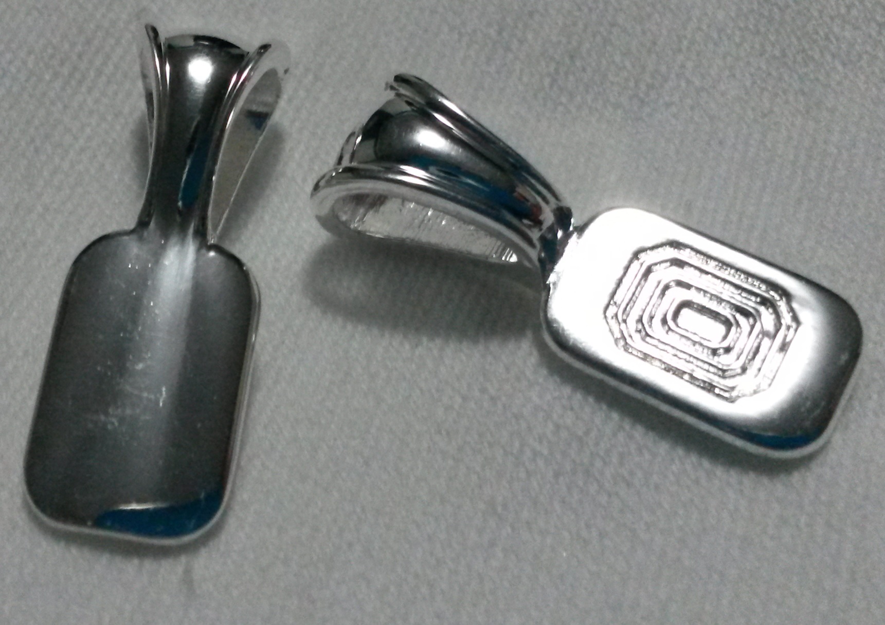Silver Plated Fluted Bail Large Silver Plated Fluted Bail Large