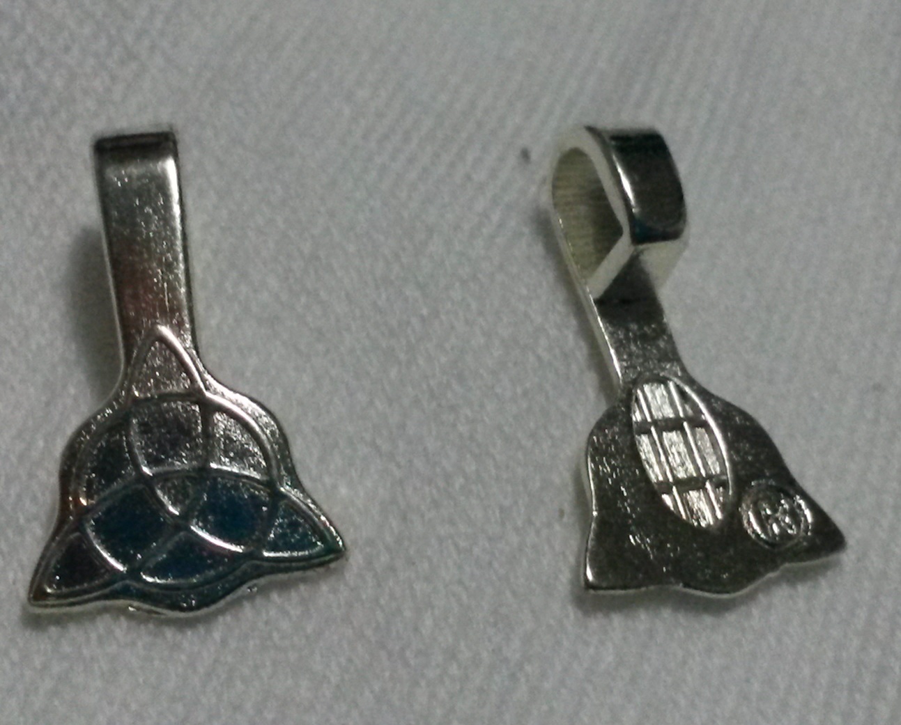 Silver Plated Celtic Bail Small Silver Plated Celtic Bail Small