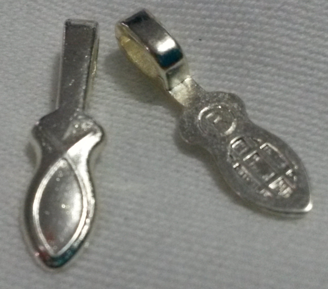 Silver Plated Fish Bail Small Silver Plated Fish Bail Small