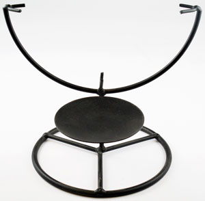 Round Wrought Iron Candle Holder - Votive Stand - 5 Inch
