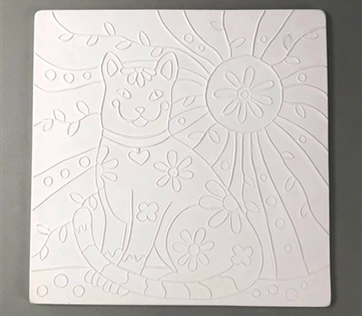 Textured Fusing Tile - Cat - Click Image to Close