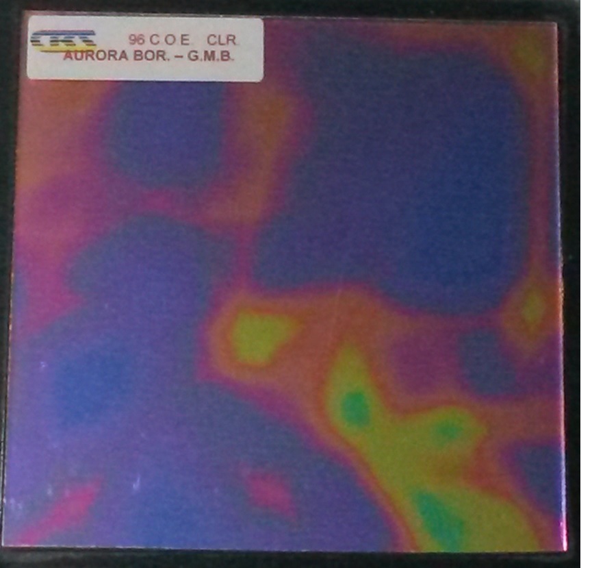 96 Aurora Borealis Green Magenta Blue on Clear 96 Aurora Borealis Green Magenta Blue on Clear