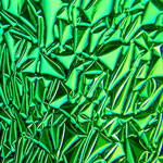 90 Crinklised Emerald on Black