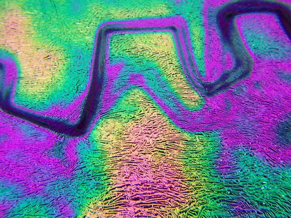 96 Crinklised Fusion in Purple on Black 96 Crinklised Fusion in Purple on Black