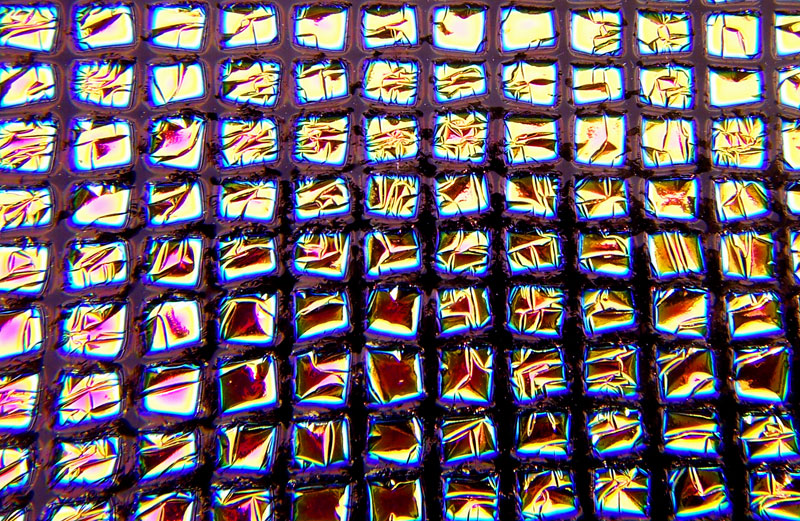 96 Crinklised Square 2 on Black