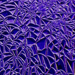 96 Crinklised Violet on Black - Click Image to Close