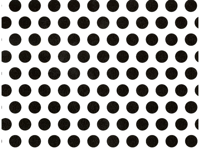 Polka Dot Black Chintz 200 mm x 200 mm