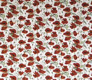 Field Poppies Chintz 200 mm x 200 mm