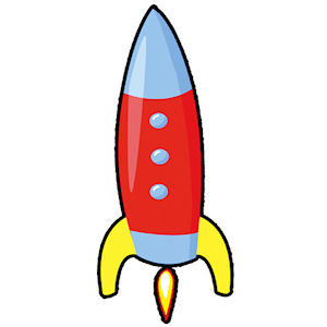 Rocket - Small - 50 mm - Set of 4 - Click Image to Close