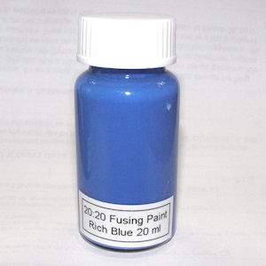 20:20 Rich Blue Glass Fusing Paint - 20 ml