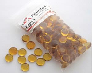 Spectrum Pebbles - Pale Amber- 225gr - Click Image to Close