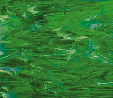 Dark Green/White Wispy 329-6SF (Handy Sheet 300x300mm) - Click Image to Close