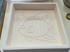 Fish Tile Dam Casting Mould - Click Image to Close